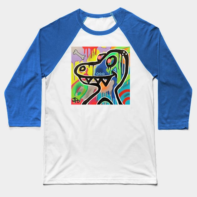 dino Baseball T-Shirt by JPOart